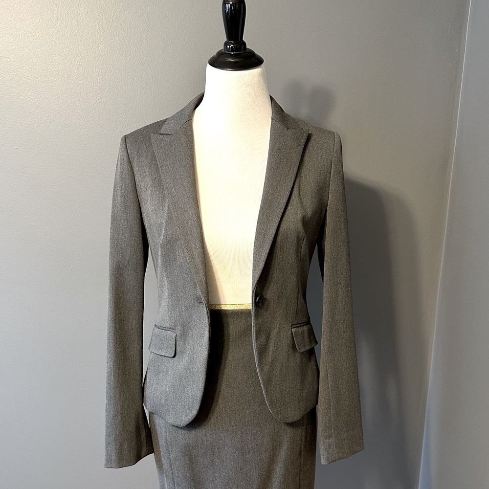 Express Gray suit jacket